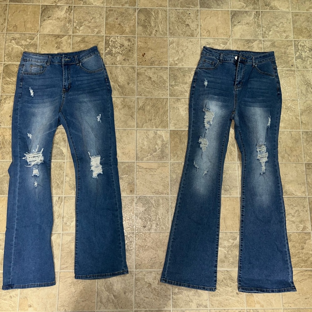 Two pair of Women’s Flared Jeans
